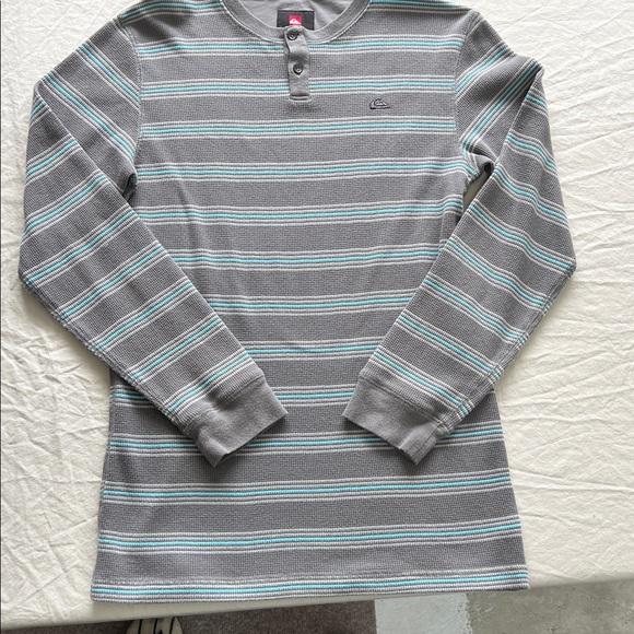 Striped Quicksilver thermal gray blue junior boys 14 - Picture 2 of 7